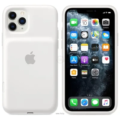 Apple Smart Battery Case dlya iPhone 11 Pro (belyiy)