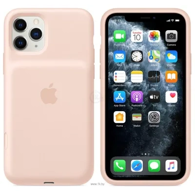 Apple Smart Battery Case dlya iPhone 11 Pro (rozovyiy pesok)