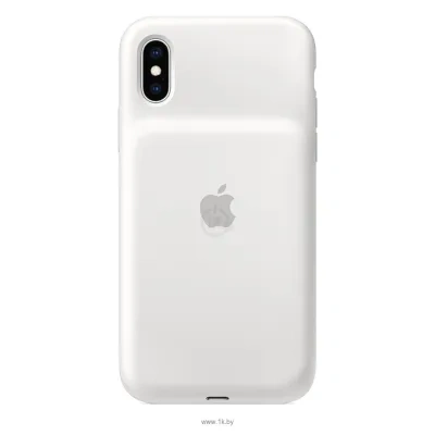 Apple Smart Battery Case dlya iPhone XS (belyiy)