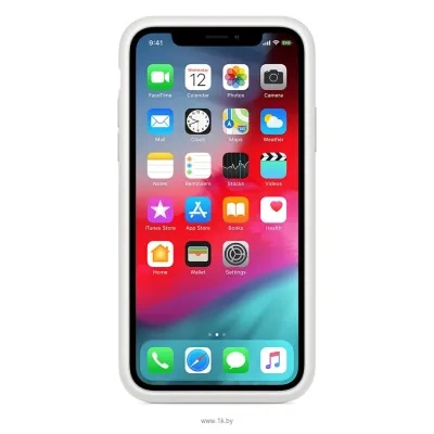 Apple Smart Battery Case dlya iPhone XS (belyiy)