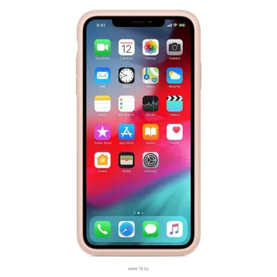 Apple Smart Battery Case dlya iPhone XS (rozovyiy pesok)