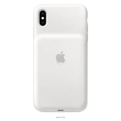 Apple Smart Battery Case dlya iPhone XS Max (belyiy)