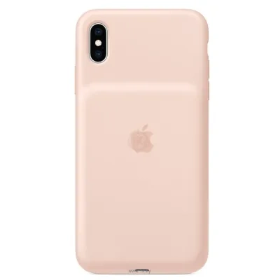 Apple Smart Battery Case dlya iPhone XS Max (rozovyiy pesok)