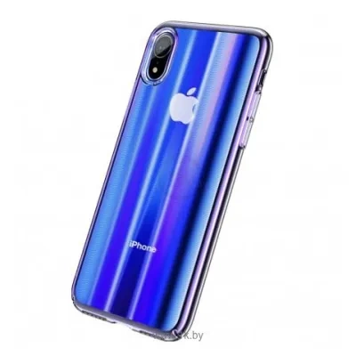 Baseus Aurora Case dlya iPhone XS Max (siniy)