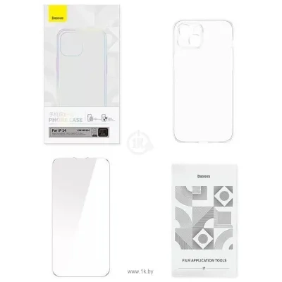 Baseus Corning Series Protective Case dlya iPhone 14 (prozrachnyiy)