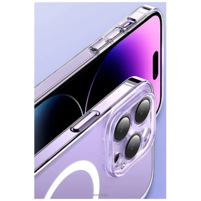 Baseus Crystal Series Magnetic dlya iPhone 14 Pro (prozrachnyiy)