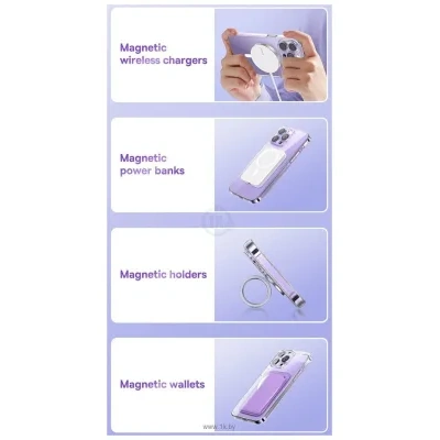 Baseus Crystal Series Magnetic dlya iPhone 14 Pro (prozrachnyiy)