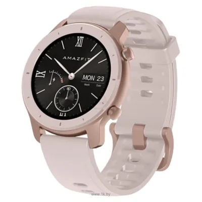 Amazfit GTR 42mm aluminium case, silicone strap