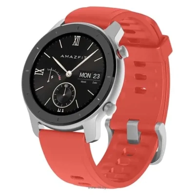 Amazfit GTR 42mm aluminium case, silicone strap