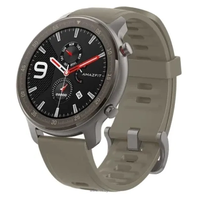 Amazfit GTR 47mm titanium case, fluororubber strap